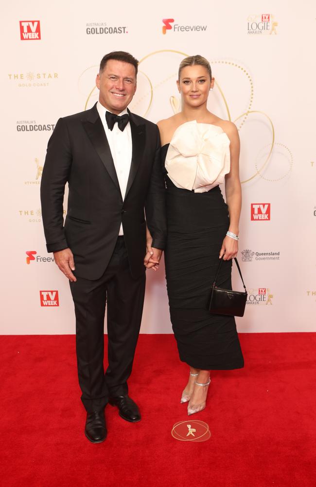 Karl Stefanovic with wife Jasmine Yarbrough. Picture: MEDIA-MODE.COM