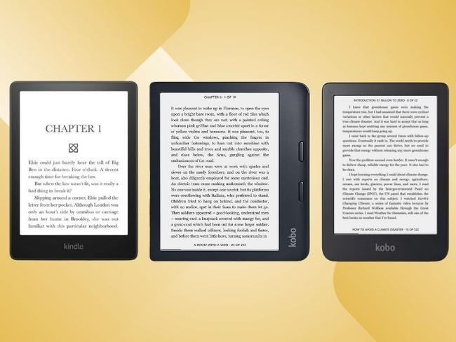 Best eBook readers. Picture: news.com.au