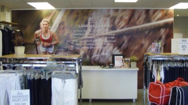 A floor-to-ceiling photo of Vanessa Croll as it appeared in stores. (Pic: Supplied)