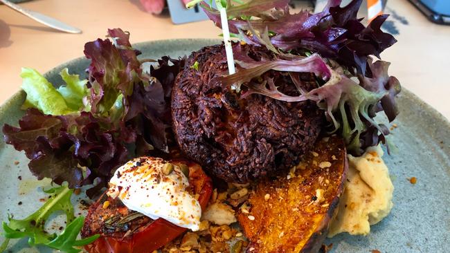 Roast pumpkin and roesti at Pony and Cole cafe. Picture: Kylie Fleming