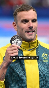 "I'm not retiring yet" Kyle Chalmers takes silver at Paris Olympics