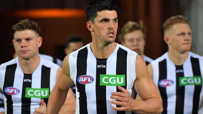 Scott Pendlebury playing for Collingwood. Picture: Getty Images