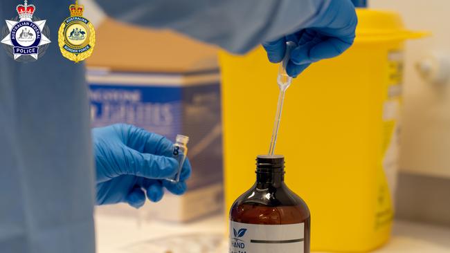 Police warn the substance can be used as a ‘date rape’ drug or to facilitate other crimes. Picture: AFP