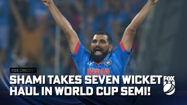 Shami's superb seven wicket haul in Semi