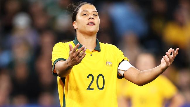 Sam Kerr and the Matildas will get the priority at some of Australia’s biggest stadiums in 2023. (Photo by Mark Kolbe/Getty Images)