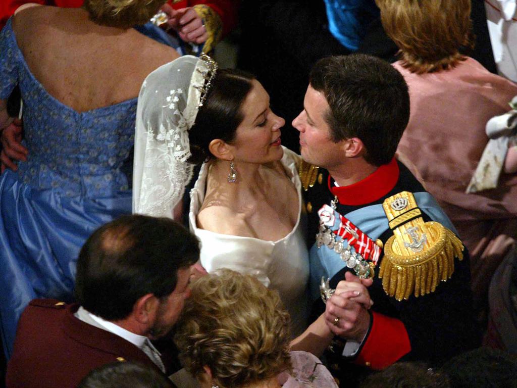 The newlyweds dance a waltz at their wedding reception in Copenhagen. Picture: Tim Anderson