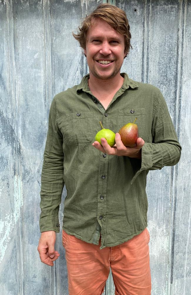 Masterchef finalist Simon Toohey has partnered with Australian Pears. Picture: Supplied