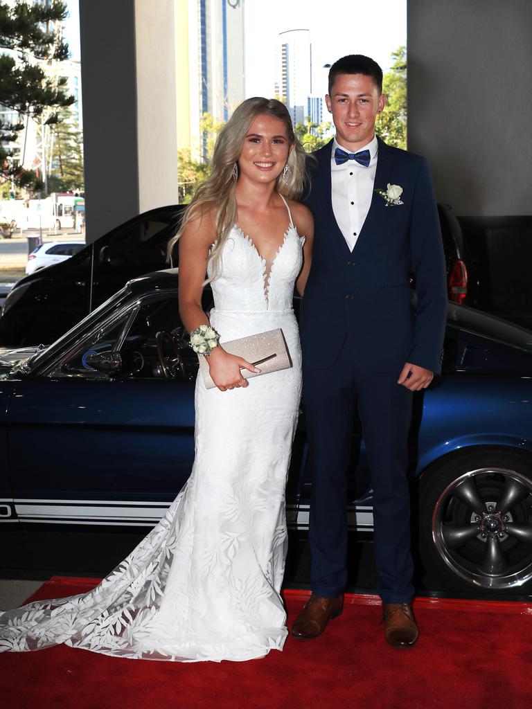 20th November 2020, - Braiah Paul and Ben Parker - Upper Coomera State High formal held at Mantra on View Surfers paradise, Gold Coast. Photo: Scott Powick Newscorp