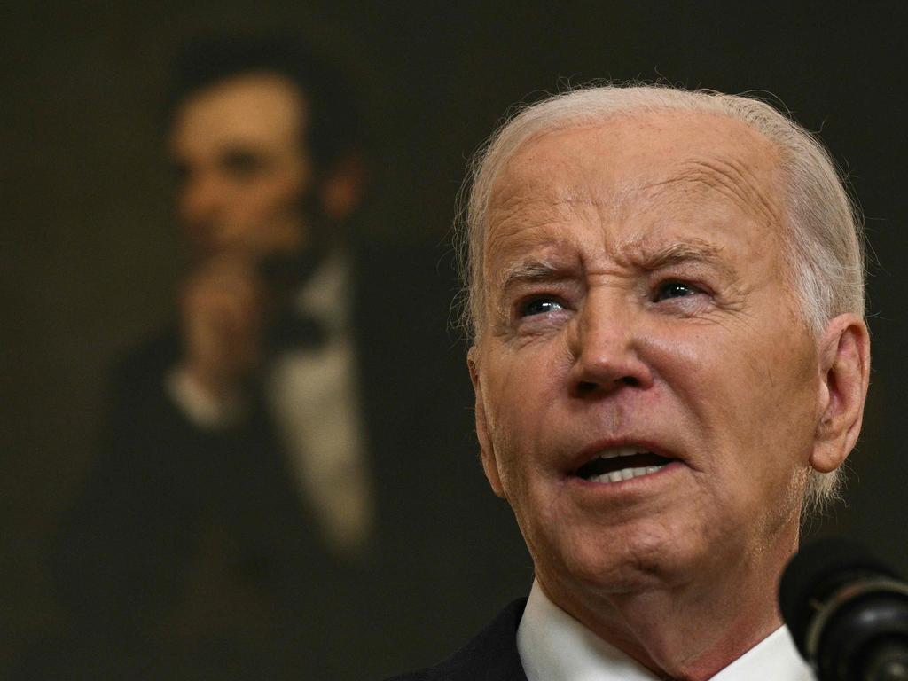 US President Joe Biden responds to the verdict at the White House. Picture: Brendan Smialowski (AFP)