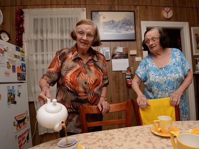 Lismore's Betteridge sisters, Emily and Mary, were more afraid of the snakes than the water that was roaring down Leycester Creek behind their house.