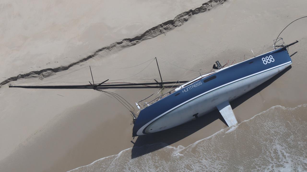 Huntress washed up on Cape Barren Island on January 4 after being adrift at sea for several days. Picture: Aboriginal Land Council Tasmania.