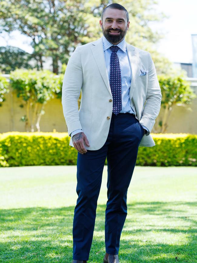 Ant Middleton, from SAS Australia looking dapper at Royal Randwick. Picture: David Swift