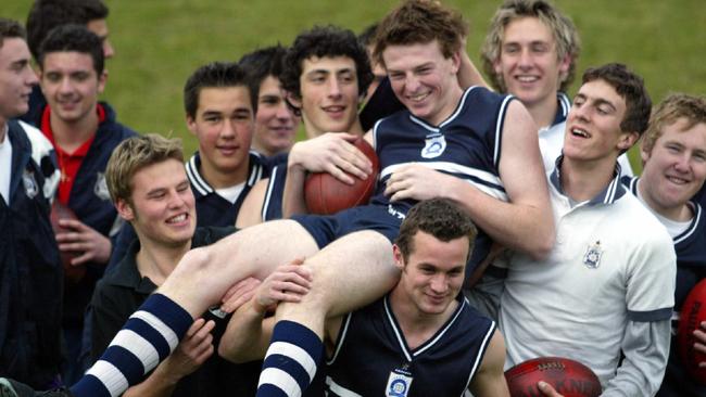 Brendon Goddard was drafted with pick No. 1 out of Caulfield Grammar. 