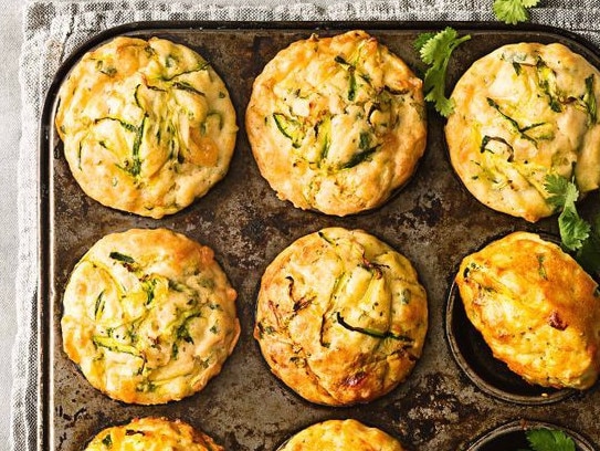 Zucchini slice muffins.