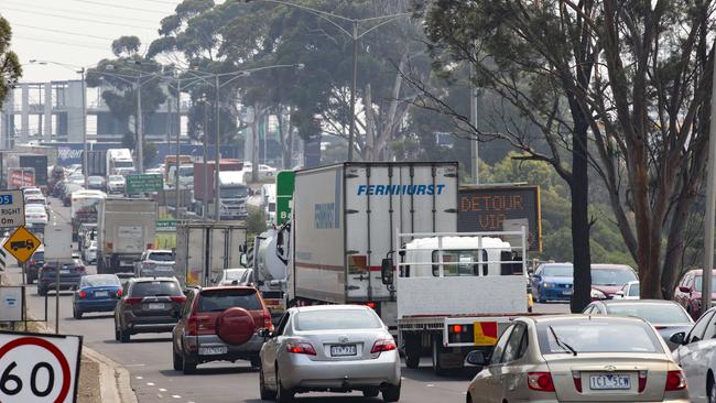 Road chaos is expected on the weekend in Victoria after travel to the regions is allowed. Picture: Sarah Matray