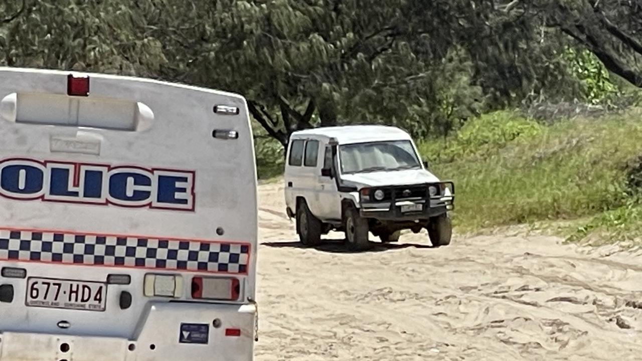 Police at the scene at Mackay Harbour.