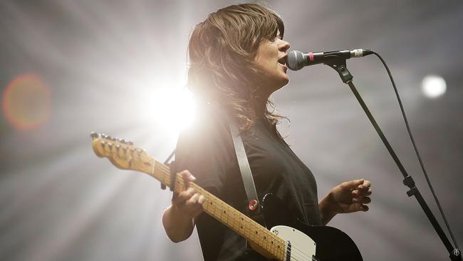 Courtney Barnett performing at Splendour in the Grass in Byron Bay, July 2016. Picture: Getty Images.