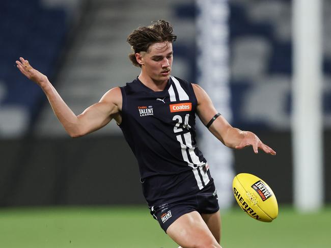 Will McLachlan was picked up in the mid-season draft. Picture: Rob Lawson/AFL Photos