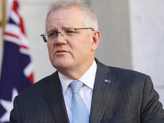 Prime Minister Scott Morrison on Tuesday. Picture: NCA NewsWire/Gary Ramage