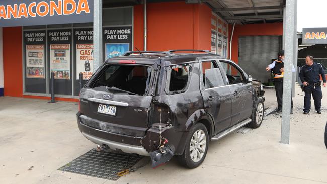 Stolen cars are often used in further crimes such as ram raids on businesses. Picture: David Crosling