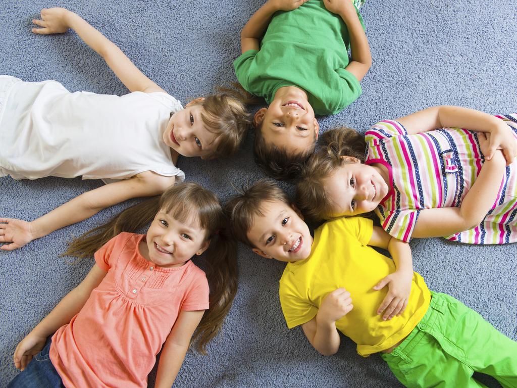 Generic photo od children lying on the floor at daycare. Picture: iStock