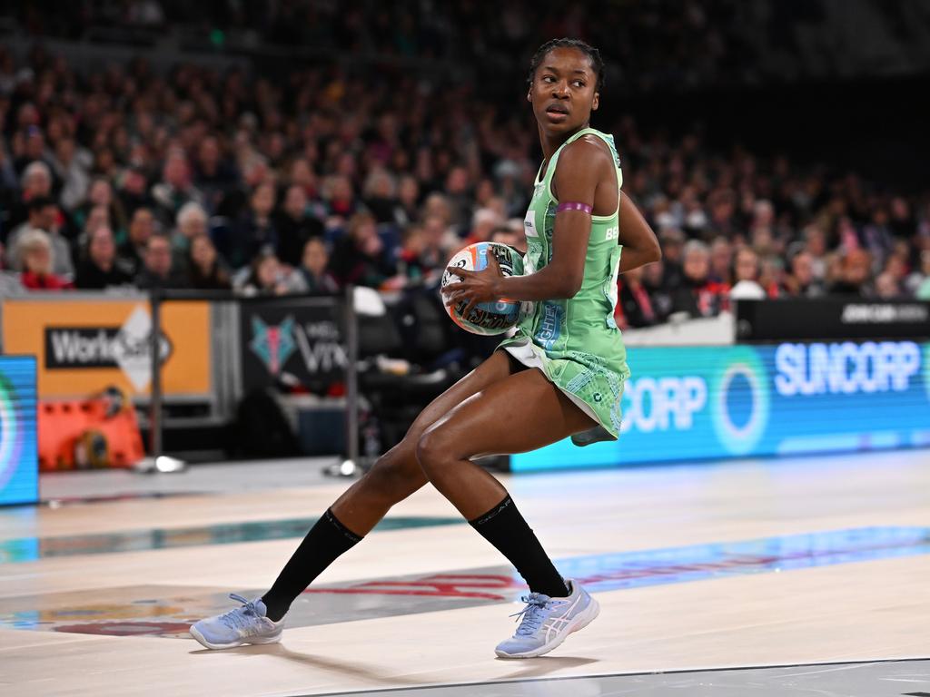 Shanice Beckford scored the only Fever super shot. Picture: Daniel Pockett/Getty Images