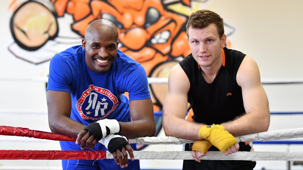 Australian boxer and WBO welterweight champion Jeff Horn and his