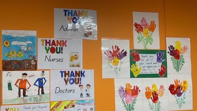 Hand-written messages of support and acts of kindness are lifting the spirits of West Moreton Health staff as they respond to the novel coronavirus pandemic.