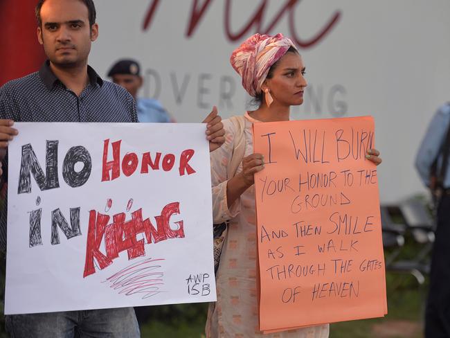 The murder of Baloch sparked protests in Pakistan. Picture: AAMir Quershi/AFP