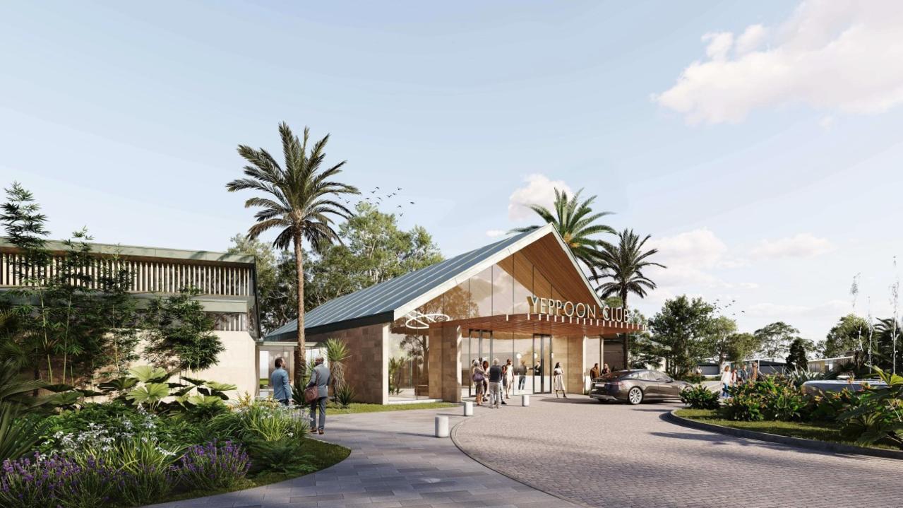 Clubhouse perspectives for the Yeppoon development.