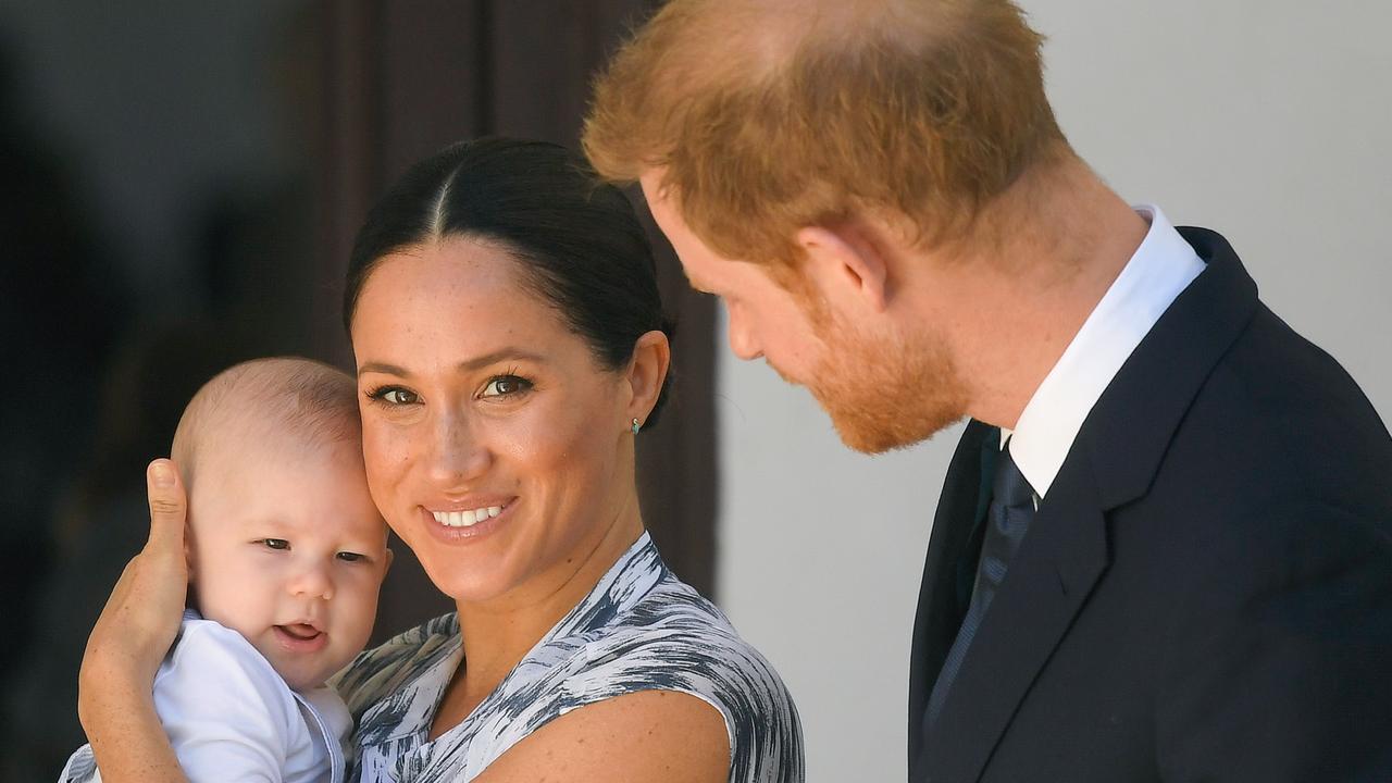 Meghan Markle and Prince Harry with their firstborn, Archie. Picture: Getty Images