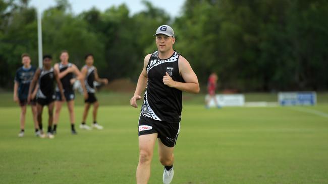 Gary Ablett Jr shows he’s still got it at the Palmerston Magpies training session. Picture: (A)manda Parkinson