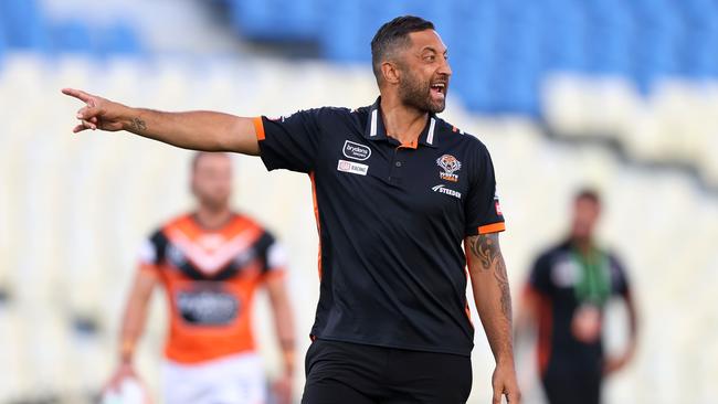 Benji Marshall has fired a warning shot at the Wests Tigers, raising the standards so high that David Nofoaluma no longer reaches them. Picture: NRL Photos