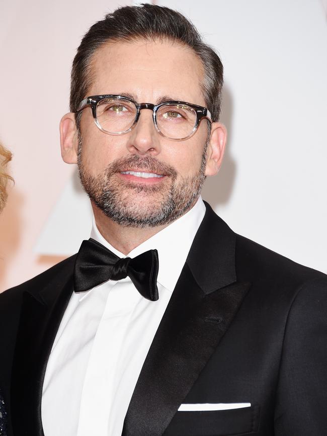 Steve Carell attends the Oscars 2015 Red Carpet. Picture: Getty