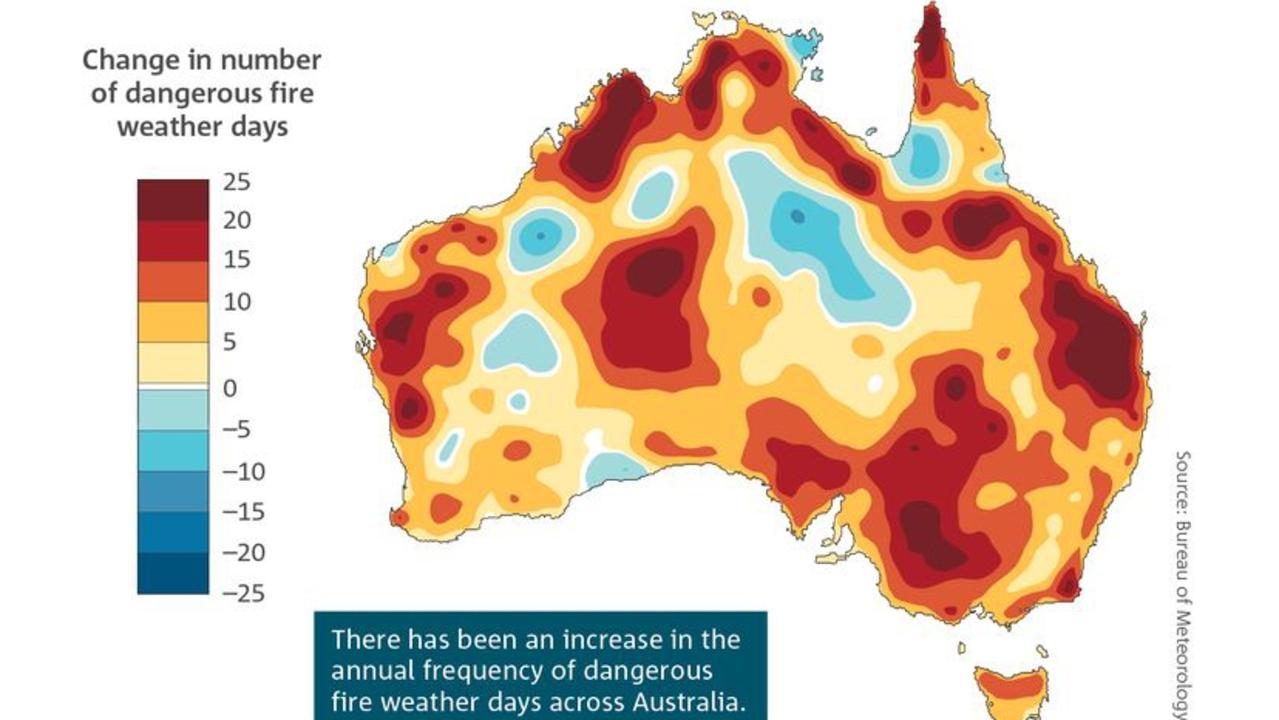 Already, there has been an increase in extreme weather across Australia. Picture: BOM.