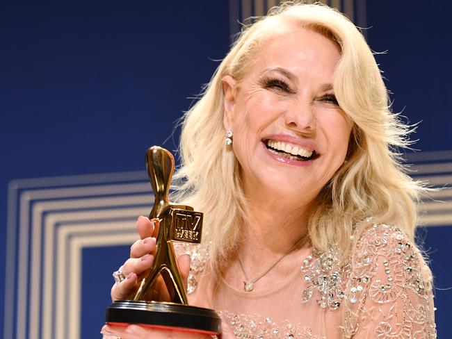 KAK gets her golden moment last night. Picture: AAP