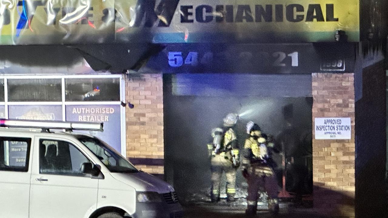 Emergency services have rushed to a Maroochydore mechanic shop after plumes of black smoke was seen billowing from the area on August 19.