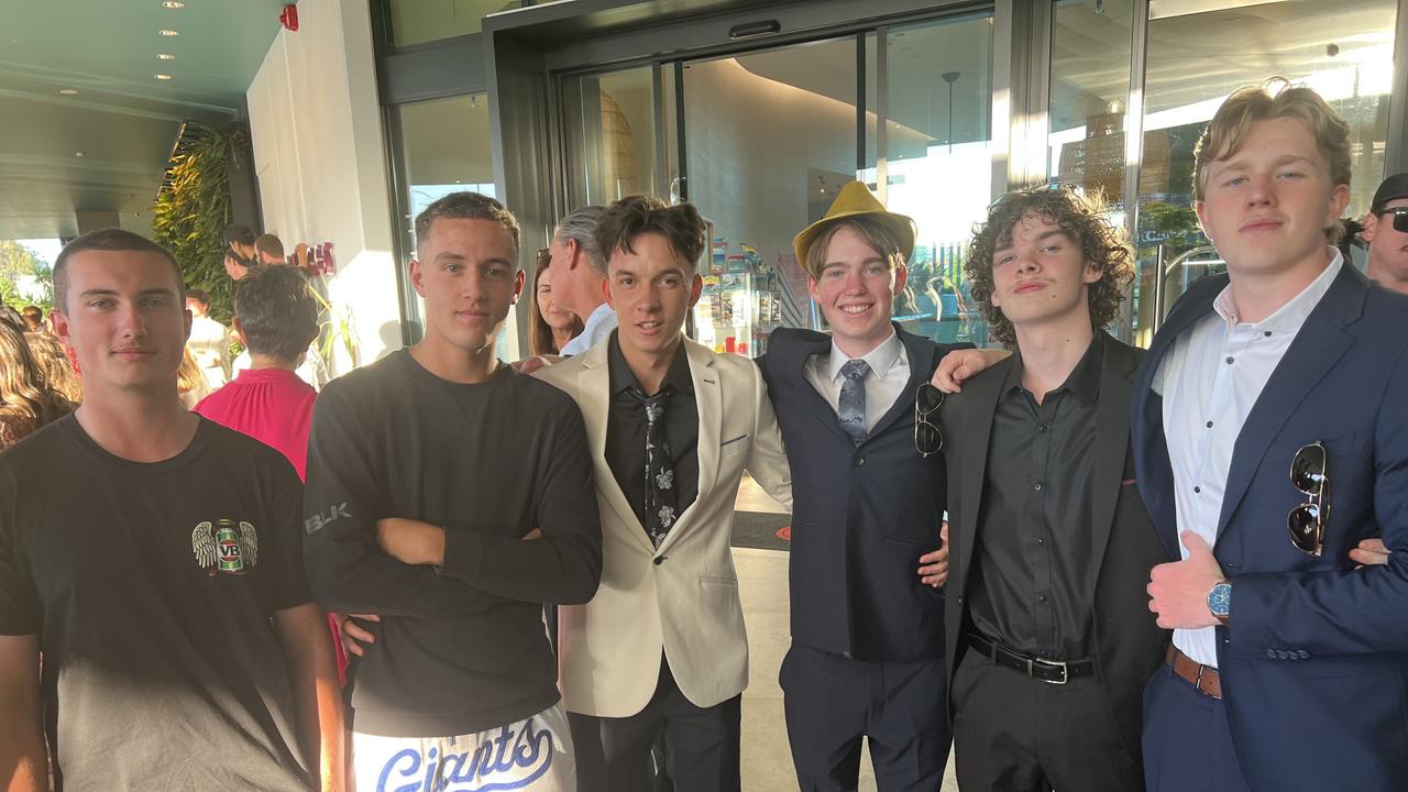 Nathaniel, Zane Blundell, Jaidyn Branch, Jaxon Schubel, Anton Voloder, Jake Giblin (left to right) Picture: David Bonaddio