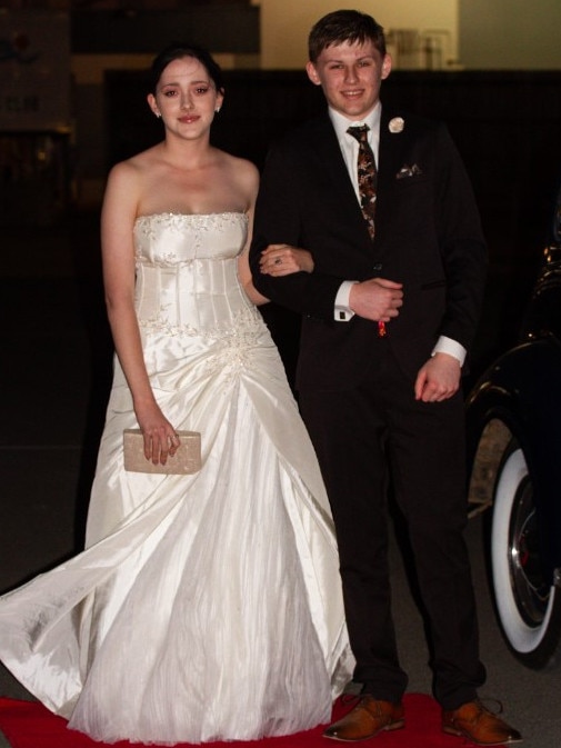 Jack Prasser and Lily Rudling at the 2023 Bundaberg State High School Formal.