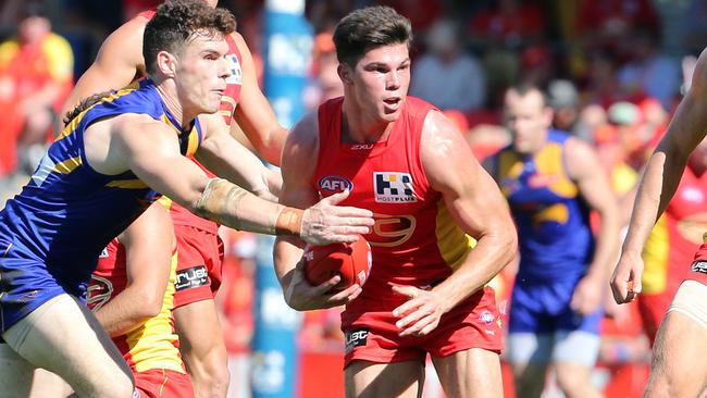 Jaeger O'Meara hasn’t played AFL since 2014. Picture: Richard Gosling