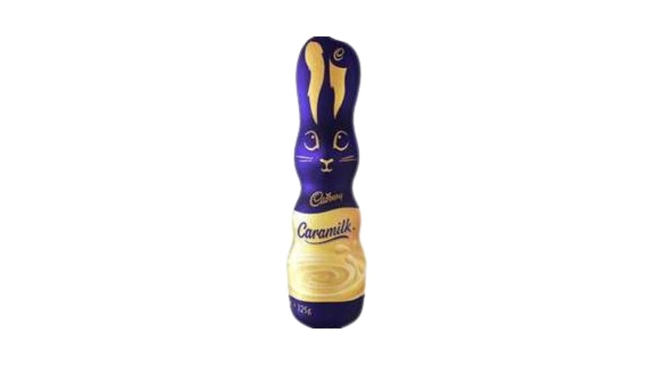 Cadbury Caramilk Easter Bunny. Picture: Woolworths.