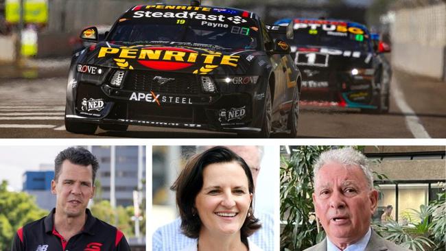 Following the latest NTI Townsville 500, Event Manager Matt Ramsden, Townsville Enterprise CEO Claudia Brumme-Smith, and Townsville Deputy Mayor Paul Jacob have reflected on the event's success. Picture: Supplied.