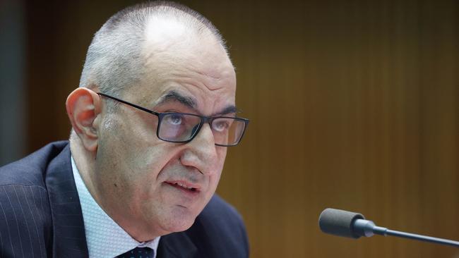 Michael Pezzullo, Secretary of the Department of Home Affairs during Senate Estimates at Parliament House win Canberra. Picture: NCA NewsWire / Gary Ramage Picture: NCA NewsWire / Gary Ramage