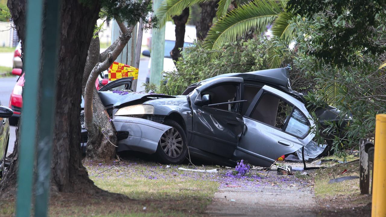 Police and detectives are investigating the crash which left two boys dead. Picture: NCA Newswire / Gaye Gerard