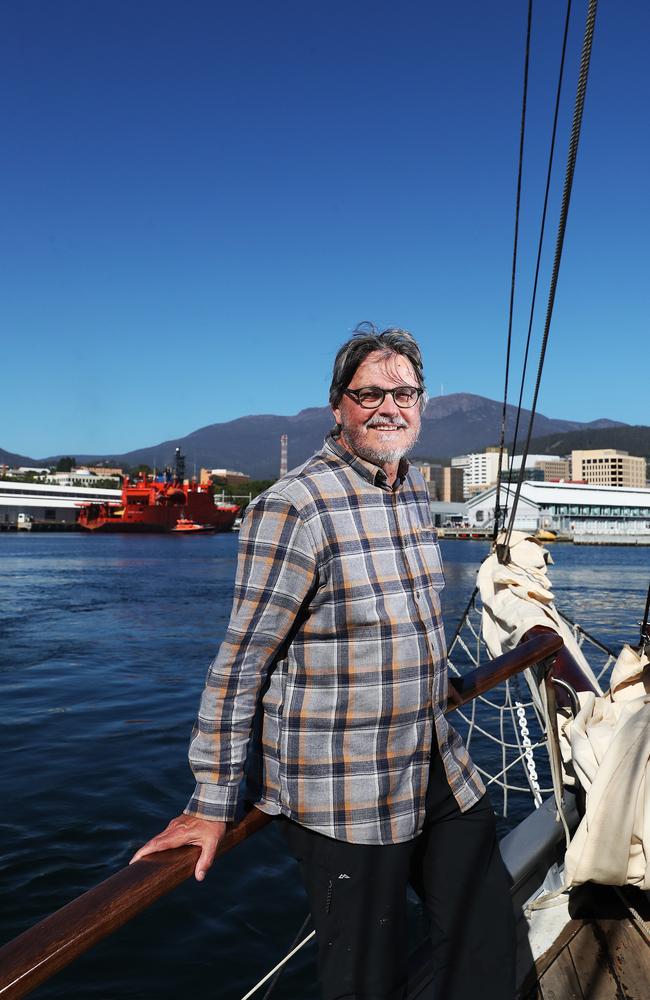 Barend Becker who sailed seven times on the Aurora Australis to the Antarctic and Macquarie Island. Final voyage out of Hobart for the Aurora Australis. Picture: NIKKI DAVIS-JONES