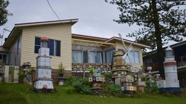 The 'windmill house' at 58 Shelly Beach Rd, East Ballina, on June 9, 2021.