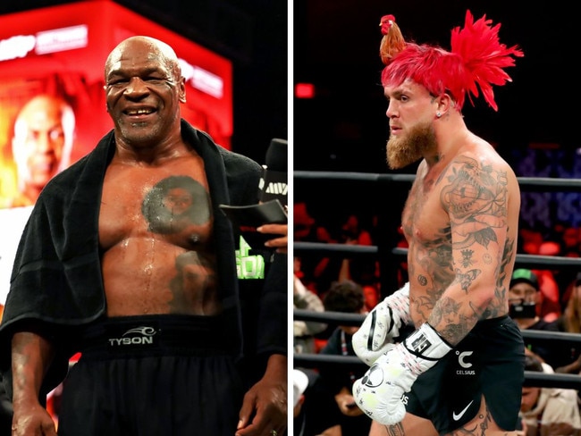 Mike Tyson and Jake Paul will fight under unusual rules. Pictures: Getty