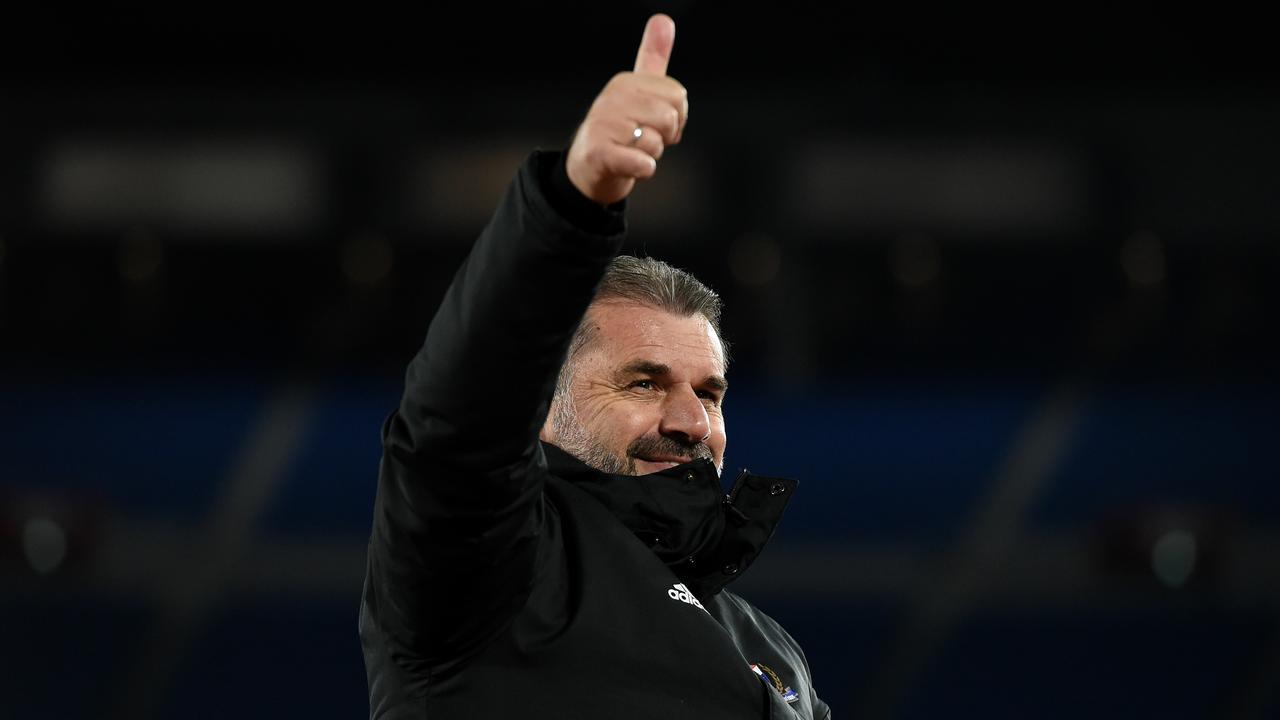 YOKOHAMA, JAPAN - FEBRUARY 19: Head coach Ange Postecoglou of Yokohama F.Marinos celebrates winning the AFC Champions League Group H match between Yokohama F.Marinos and Sydney FC at Nissan Stadium on February 19, 2020 in Yokohama, Kanagawa, Japan. (Photo by Matt Roberts/Getty Images)