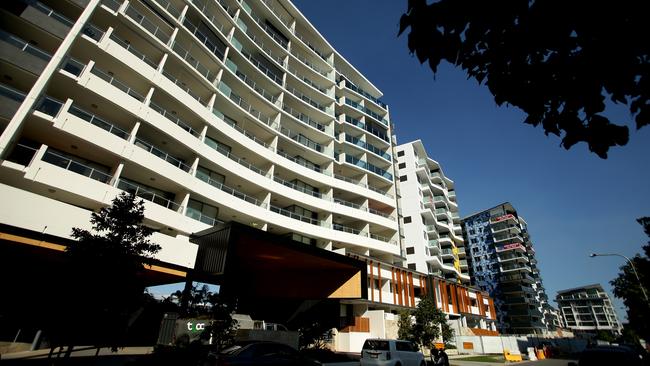 Apartments in Brisbane, where the crisis will be toughest. Pic: Mark Calleja