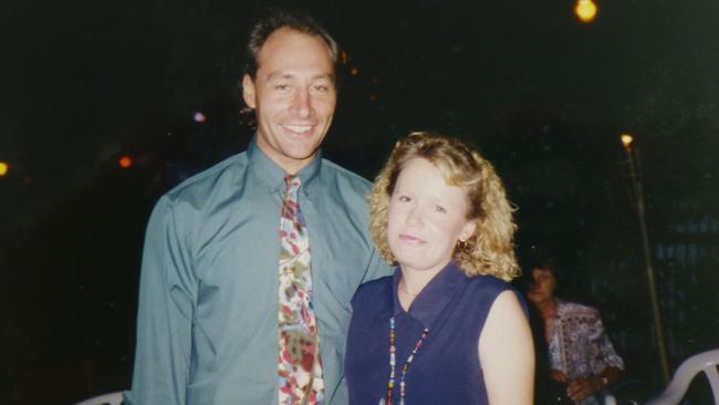 Anthea Bradshaw-Hall with her husband Jeff Hall, who was living in Brunei when she was murdered during a visit there in 1994.